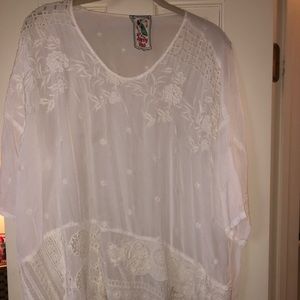 Johnny Was embroidered shirt!